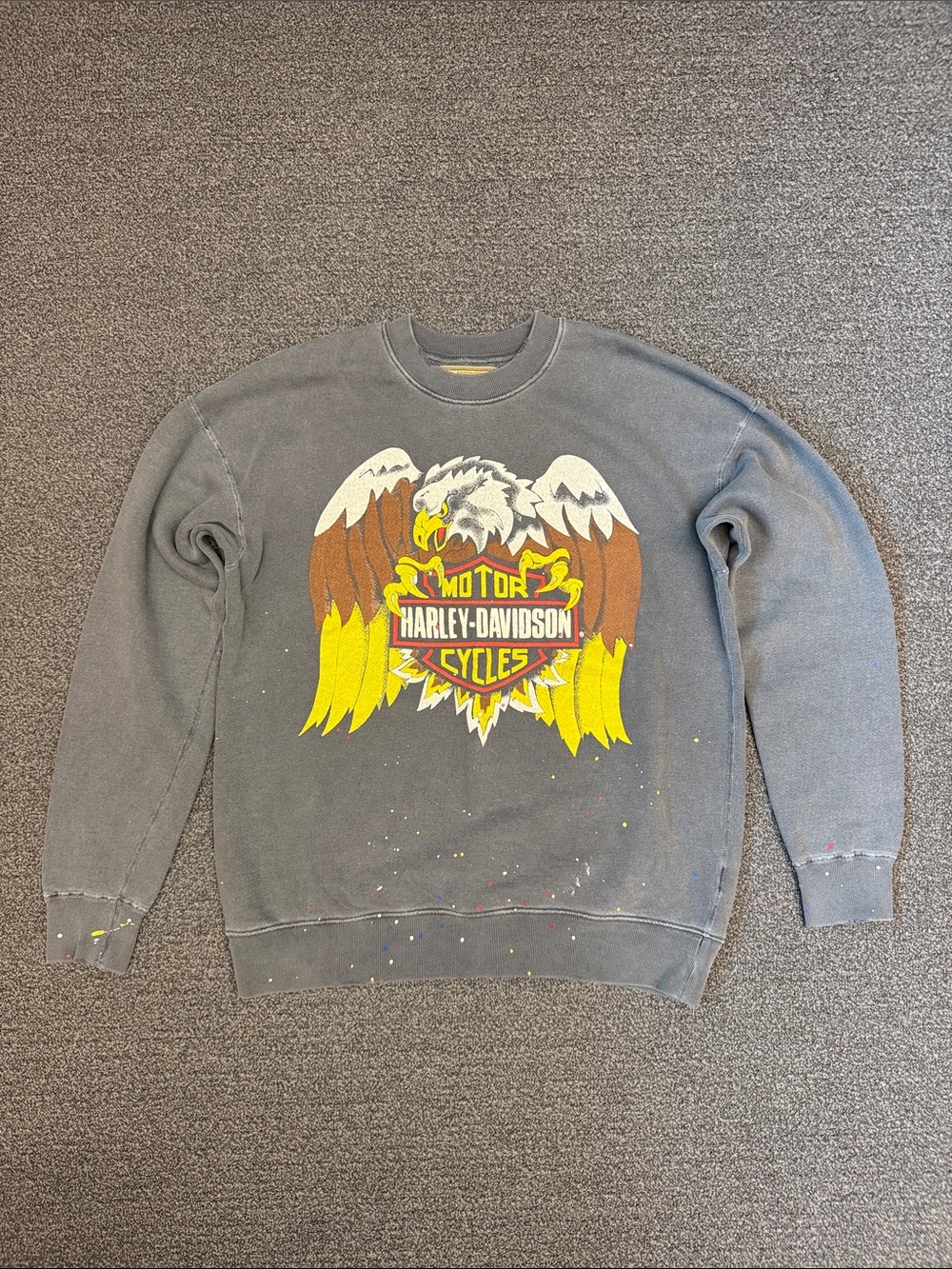 Madeworn Harley Davidson Crewneck Sweatshirt in Dusk